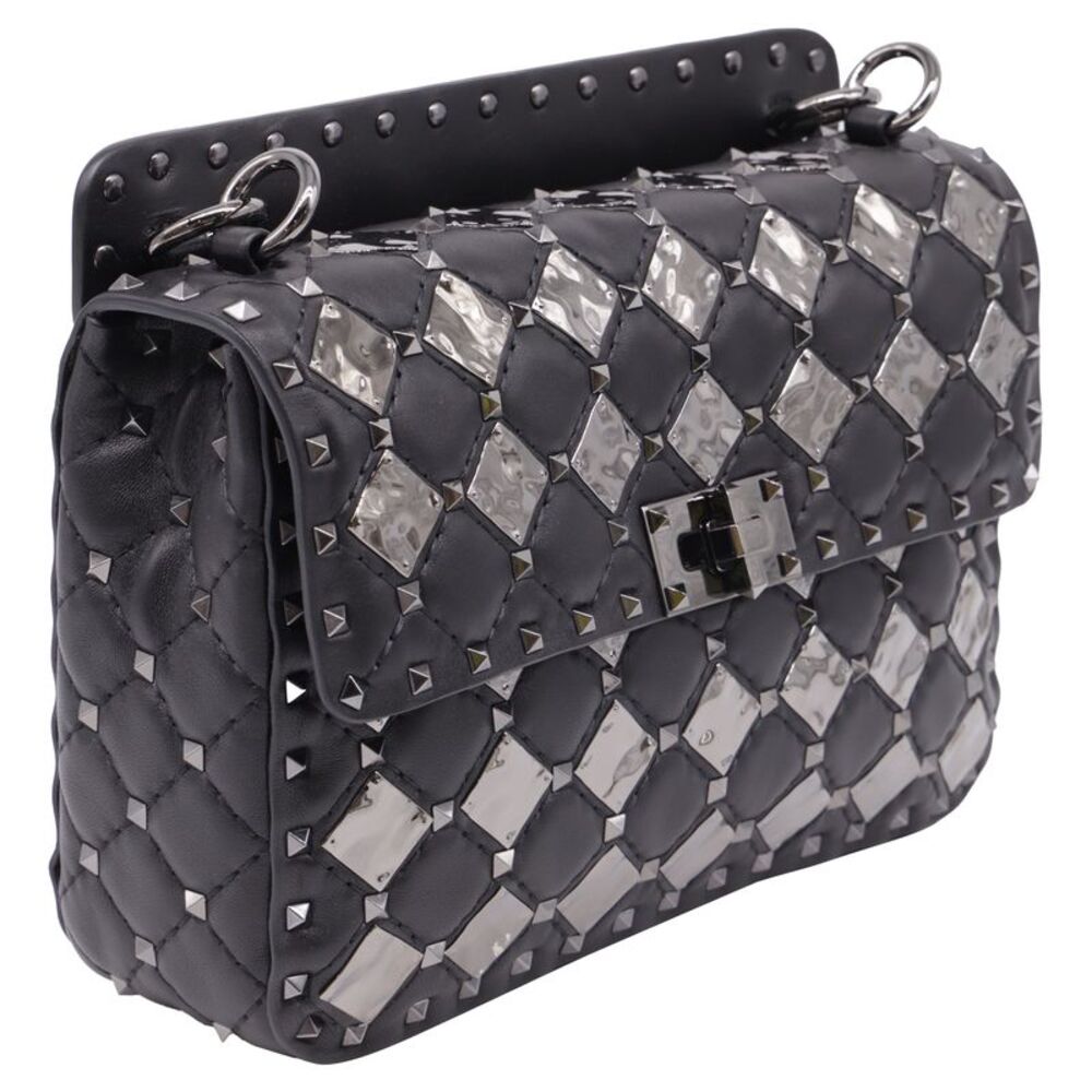 Valentino Medium Rockstud Spike.It With Metal Rhombus Detail Shoulder Bag in - Picture 2 of 12